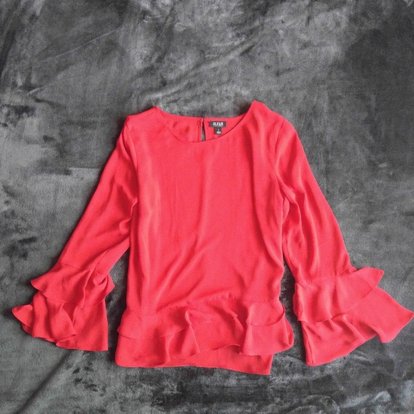 a.n.a Tops - A New Approach Ruffle Layered Blouse